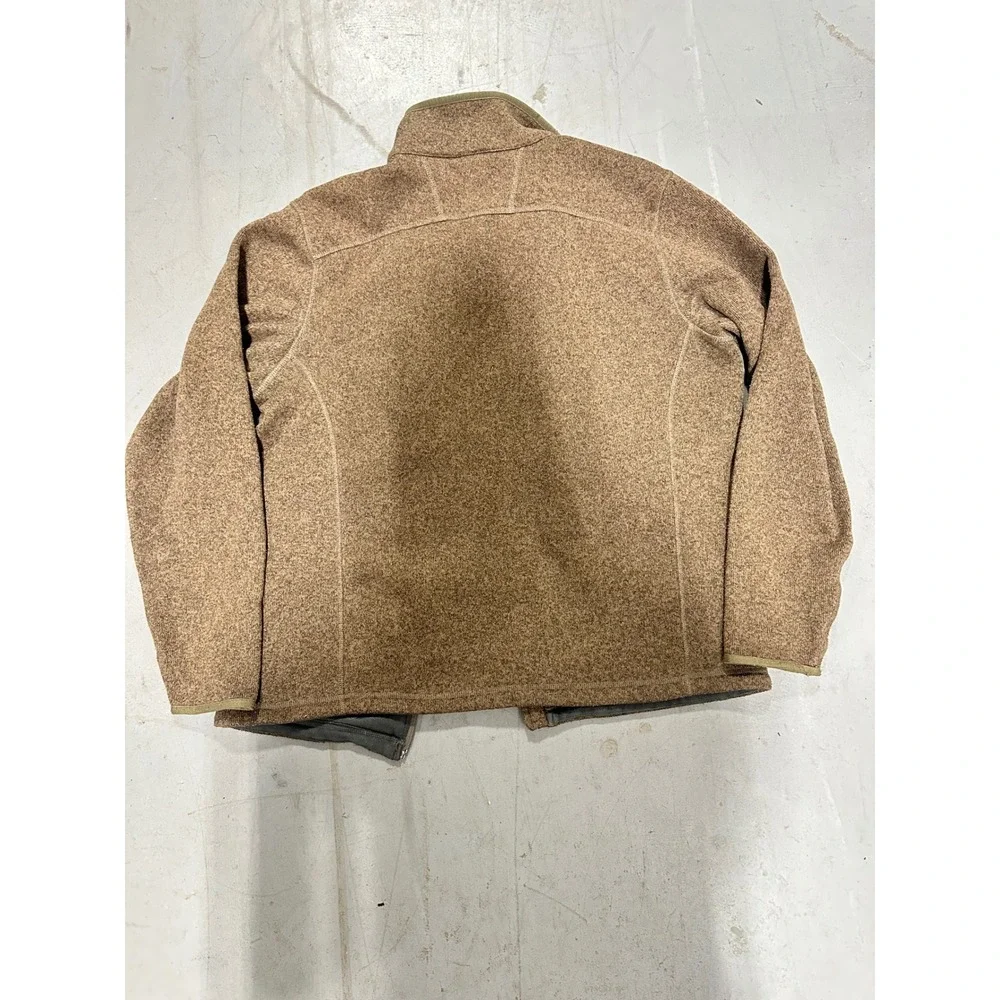 The North Face Mens Gordon Lyons Full Zip Fleece Jacket Brown Heather Large